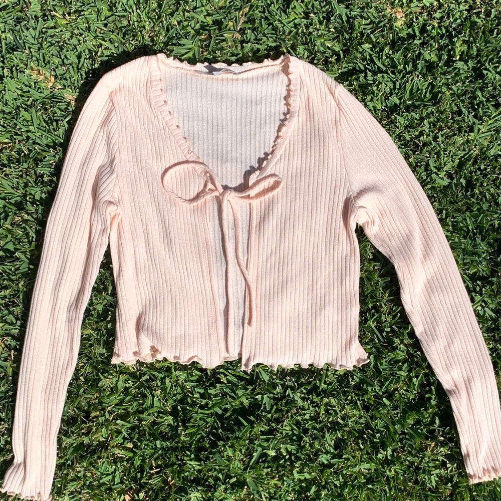 GAZE Mini tie cardigan